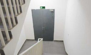 hallway steel door
